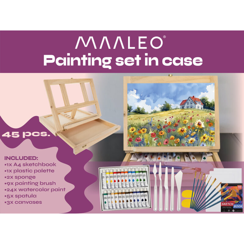Maalimise komplekt molberti ja värvidega (46 osa) - Image 15