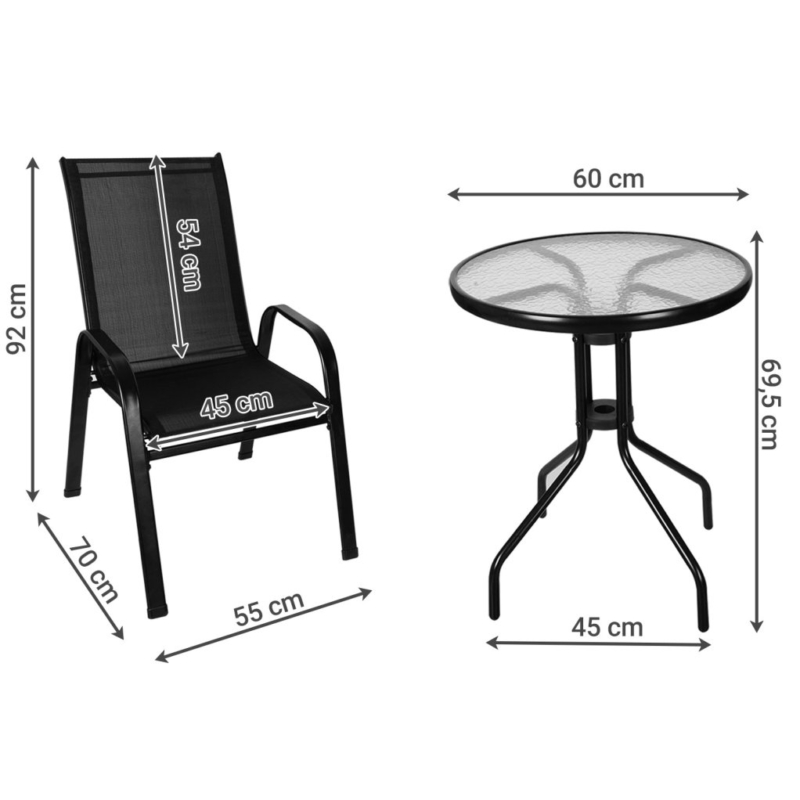Aiamööbli komplekt - laud + 2 tooli - Image 7