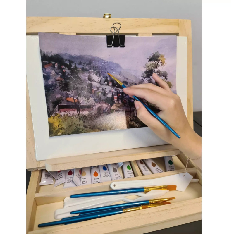 Maalimise komplekt molberti ja värvidega (46 osa) - Image 7