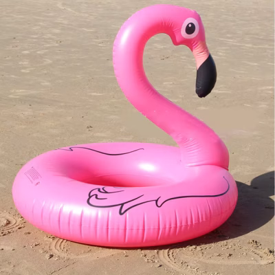 Alternative view of Täispuhutav ujumisrõngas - flamingo