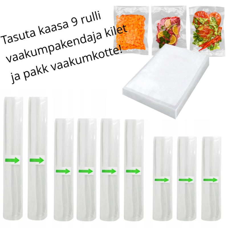 Vaakumpakendaja + 10 pakki vaakumkotte - Image 12