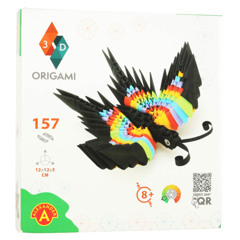 3D origami mesterduskomplekt - liblikas - Image 7