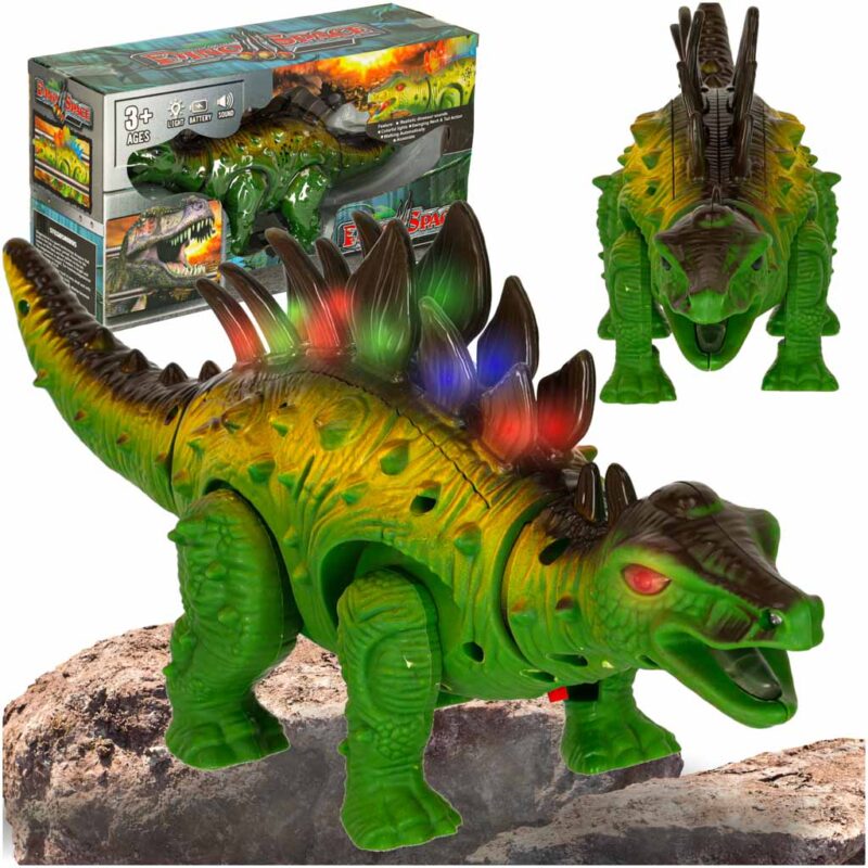 Liikuv dinosaurus heli- ja valgusefektidega