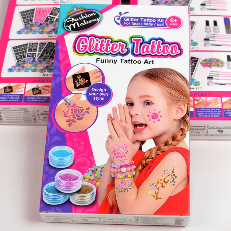 Glitter tattoo komplekt