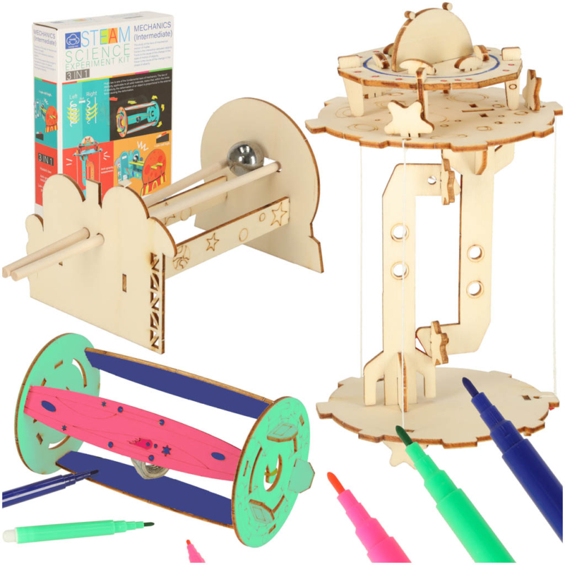 3in1 DIY teaduseksperimentide komplekt