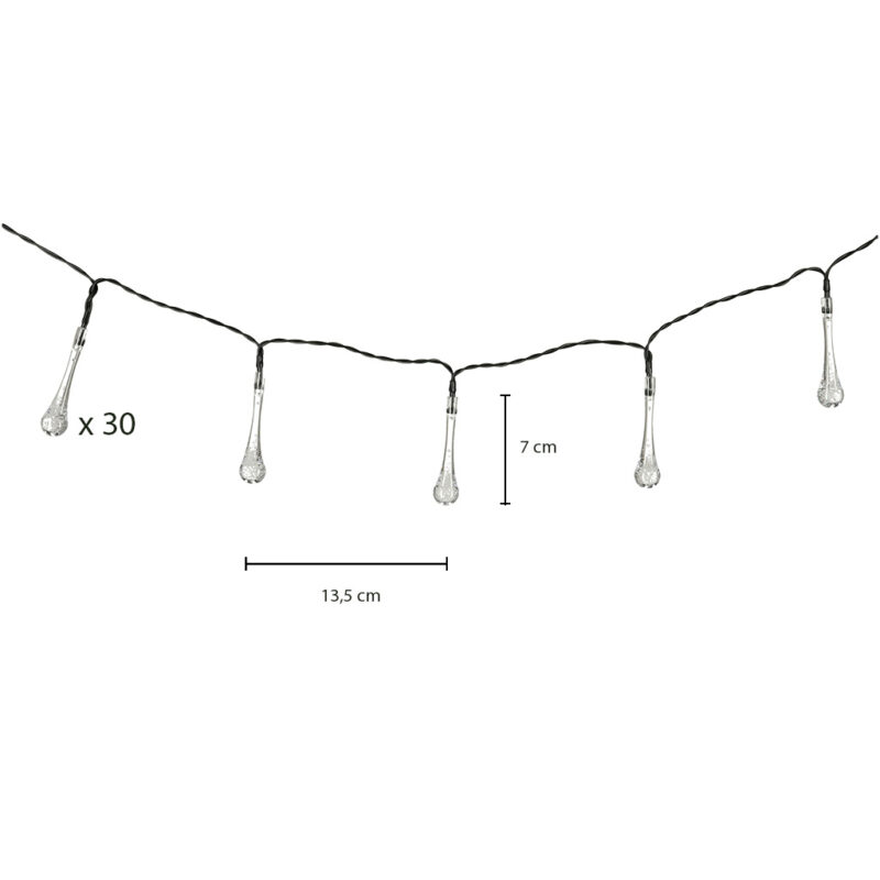 Päikesepatareiga dekoratiiv-tuled 6,5m/30led - Image 6