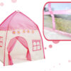 Children s tent princess house flowers pink 90867