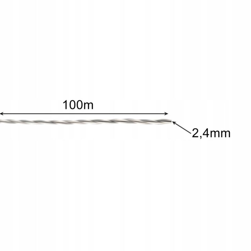 Trimmeri tamiil / trimmeri jõhv 2,4mm x 100m - Image 3